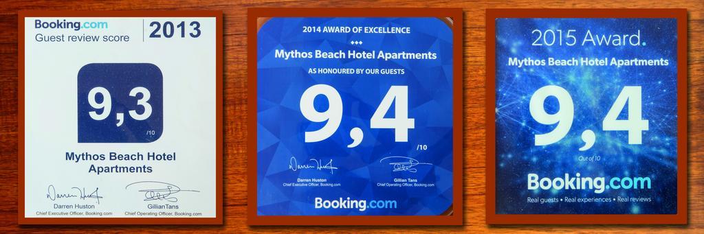 Mythos Beach Hotel Apartments Малеме Экстерьер фото